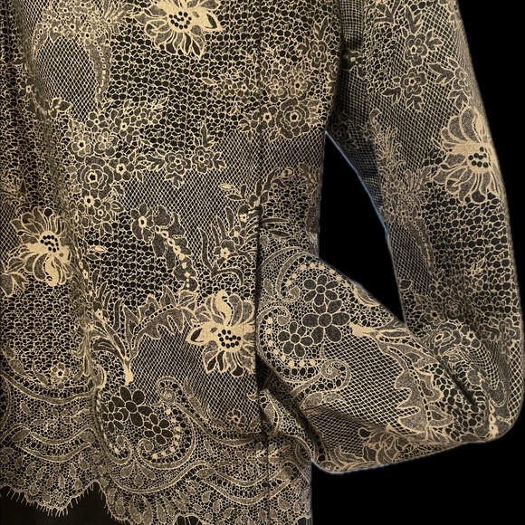 db LIFE Dana Buchman Hooded Activewear Zip Front Jacket, Size M, Navy Paisley - Picture 3 of 5